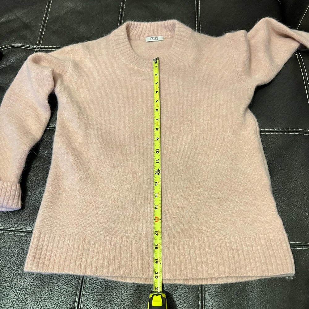 AYR Women's Soft Pink Crew Neck Sweater